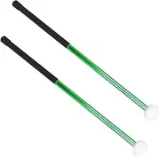 Kisangel 2pcs Percussion Drumsticks with Felt Heads Ergonomic Mallets for Marching and Drums Comfortable Grip for Professional Performance and Practice Stylish