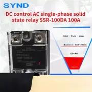 DC control AC single-phase solid state relay SSR-100DA 100A