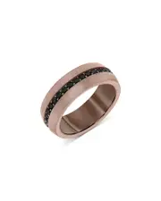 Bloomingdale's Fine Collection Men's Black Sapphire Eternity Band in Brown Tungsten