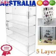 5 Layer Acrylic Display Case Rack Dustproof Clear Box Self-Install Showcase AU