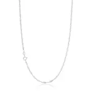 9ct White Gold 40cm Singapore 40 Gauge Chain