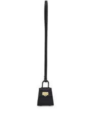 [Ferragamo] Gancini plaque leather purse One Size Black