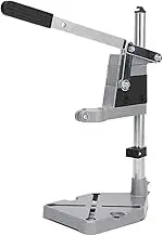 Bench Clamp Floor Drill Press Stand Aluminum Alloy Base Single Hole Adjustable Electric Drill Holder for Carpentry Garden
