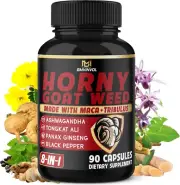 Horny Goat Weed Capsule Maca Ginseng Tribulus Terrestris Ashwagandha 90 Capsules