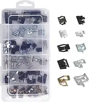 100Pcs Auto Car Trim Panel Spring Clip(10 Sizes), U Type Fasteners Assortment