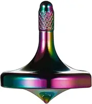 CHEETOP Precision Metal Spinning Top, Well Made Stainless Steel Spin Long Lasting Exceed 6 Mins Desktop Gyro EDC Toy, Perfect Balance Easy to Use Kill Time Efficiently (Pro-Iridescent)