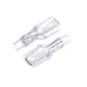 100pcs 6.3mm Quick Splice Wire Terminals Male Connector with Insulating Sleeve
