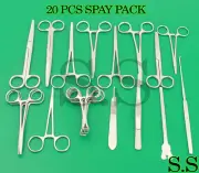 20 PCS. SPAY PACK KIT Surgical Veterinary Instrument OR DS-1092
