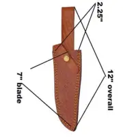 hand Engraved Leathe knife sheath Fixed Blade Knife Sheath Hand Craft Belt Loop
