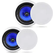 Pyle Home PIC8E 300 Watt High-End 8-Inch Two-Way in-Ceiling Speaker System with Adjustable Treble Control (Pair)
