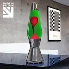 Mathmos Astro Lava Lamp - silver - green/red