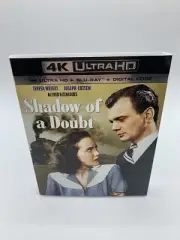SHADOW OF A DOUBT 4K UHD Blu-ray Alfred Hitchcock,Joseph Cotten w/SLIPCOVER NEW