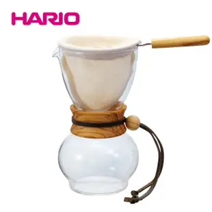 HARIO 濾布欖橄木手沖咖啡壺480ml 3~4杯 DPW-3-OV