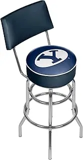 NCAA BYU Padded Swivel Bar Stool with Back
