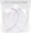 925 Sterling Silver Fish Hoops Threader Earrings Women Girls 45mm/1.77"