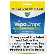 Vicks VapoDrops Original Menthol Lozenges 42 Pack