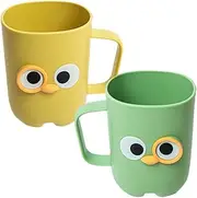 2pcs Plastic Cups for Kids Travel Toothbrush Holder Toothbrush Holder Kids Pp Toothbrush Mugs Toothbrush Holder Bathroom Brushing Cup Washing Cup Cup Toothbrush Cup Cute