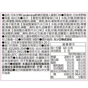 日本甘樂 Kanro Candemina軟糖-武道達人葡萄口味(6入/盒) 水果 軟糖 日本糖果 現貨 蝦皮直送