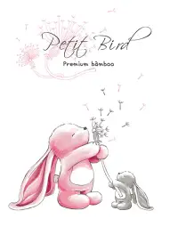 在飛比找博客來優惠-韓國Petit Bird竹纖維嬰幼兒防水保潔床墊—粉紅兔