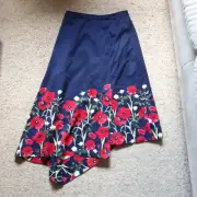 Brand New With Tags Gorgeous Alannah Hill Red Poppy Skirt- Size 8 [Suit Size S]