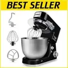 Multi-Functional 5-Qt Mixing Stand Mixer with Whisk and Dough Hook Attachments