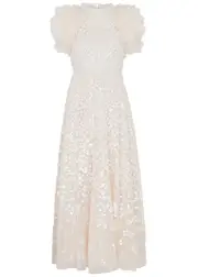 Needle & Thread Rose Sequin-embellished Tulle Gown - Cream - 6 (UK6 / XS) 6 (UK6 / XS)