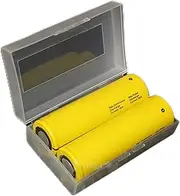 2PCS 2 * 20700 21700 Battery, Container NonWaterproof 26650 Battery Silicone Box Storage