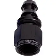 Aeroflow 400/510 Series Push Lock Straight Hose End -6AN (25 pack), AF401-06BLK-25