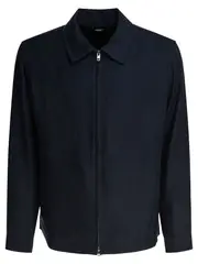 [Vince] Vince-Bomber Jacket Zipper Closure Giacche Blu-Uomo XL