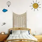 Macrame Tassel Woven Wall Hanging Tapestry Accents for Living Room Dorm Room