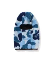 A BATHING APE Men's Goods ABC CAMO BOA FLEECE BALACLAVA 1K80181007 Blue NEW