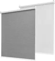 34" W x 72" H 100% Blackout Roller Shades for Indoor Windows w Thermal Insulated