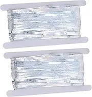 Alipis 2pcs Shiny Fringe Curtain Backdrop Iridescent Tinsel Decoration for Birthday Party Eye Catching Photo Booth Props for Celebrations and Events