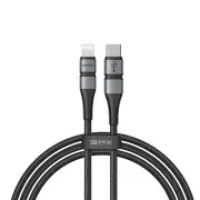 Type-C to Lightning for Fast Charging Phone PD 18W DoubLe-deck MFi certified Data Cable for iPhone 11 Pro XR X BLACKGRAY COLOR