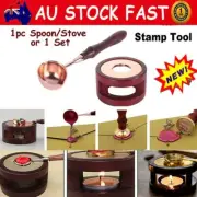 Wax Seal Kit Warmer Melting Spoon Kit Stick Furnace Tool KIit for Sealing StamGV
