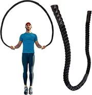 25mm Fitness Heavy Jump Rope Crossfit Weighted Battle Skipping Ropes Power Training Improve Strength Building Muscle Fitness