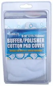 Pair Cotton Applicator Pads For Bubbles 10 Inch Orbital Polisher