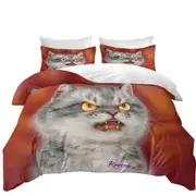 Cool Cats Designs Angry Furious Kitten Quilt Cover