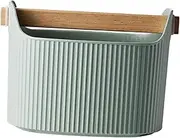 STARTIST Grind Dump Bin, Espresso Grounds Knock Box with Removable Knock Bar, Knock Boxes for Coffee Shop, Office, Green