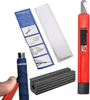 Professional Golf Regripping Kits - Golf Club Scratch Remover,Golf Grip Replacement Set Include Grip Tape, Hook Blade, Rubber Vise Clamp Weh-au