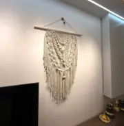 Large macrame wall hanging, egyptian cotton ,nice an artistic piece made master