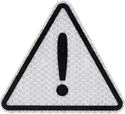 FCFZBTBNM 2ps Reflect Bodywork Safety Sticker Decoration Decal Stickers Paster Triangle Warning Label for Ninebot Max G30 Compatible with Xiaomi M365/pro Scooter Accessories(Silver)