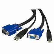 StarTech 4.5m 2-in-1 Universal USB KVM Cable - SVUSB2N1_15