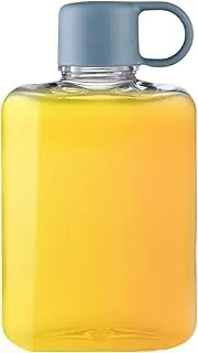 360ml Slim Square Travel Water Bottle - Portable Flat Water Bottle, Travel Flask Mug | Reusable Tritan Pocket, Space-Saving Design, Leakproof And Durable, Ultra-Thin Hydration Bottle