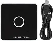 UHF RFID Card Reader, 915MHZ Desktop Reader Writer Contactless Smart Card Reader with LED Indicator Light, USB Interface, Support PC Phone Tablet