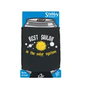 Sailing Ob Best Sailor In The Solar System - Funny Novelty Stubby Holder With Base