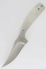 Payne Bros Custom Knives The Woodsman Skinner Knife Making Blade Blank/Hunting/Camping/Fishing/Outdoors (S40 SATIN)