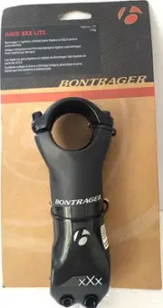 new Bontrager Stem Race XXX LITE 31.8mm 7° 100 Nude Carbon OCLV