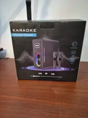 Karaoke Machine KM20 bluetooth speaker with 2 microphones