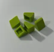 LEGO Parts - Lime Slope 30 1 x 1 x 2/3, 54200, QTY 5